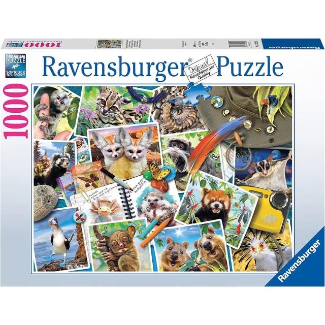 【Ravensburger】維寶拼圖 旅行者的動物日記 1000片