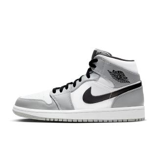 【NIKE 耐吉】AIR JORDAN 1 MID 男 籃球鞋 運動鞋 AJ1 喬丹 灰白(554724092)