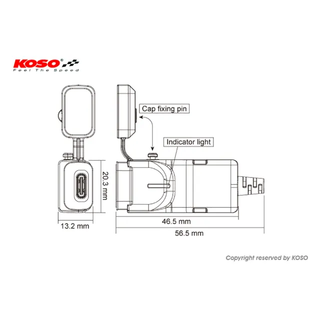 【KOSO】單孔 Type C USB 充電器