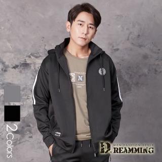 【Dreamming】街頭潮流彈力休閒運動連帽外套(共二色)