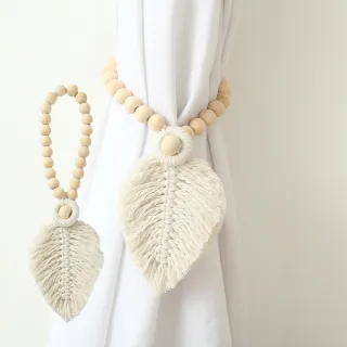 【居家小物】波西米亞風窗簾收納繩(窗簾扣 門簾束 裝飾 窗簾綁繩 束帶 扣環 造型繩 綁帶 繫繩 束繩)