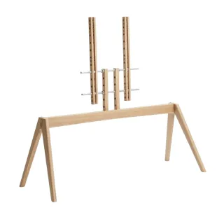 【Vogels】50-77吋適用 落地式電視橡木腳架(NEXT OP2)