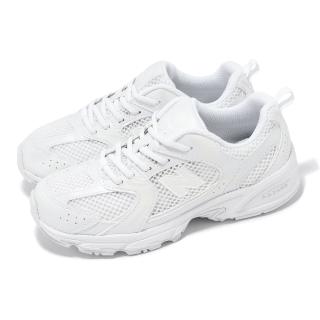 【NEW BALANCE】休閒鞋 530 Wide 中童 寬楦 白 小朋友 假鞋帶 透氣 緩衝 復古 運動鞋 NB(PZ530PA-W)