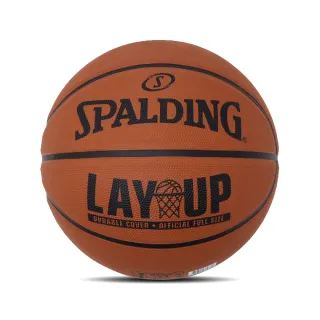 【SPALDING】籃球 Lay Up No.7 Basketball 橘 黑 室外 耐磨 7號球 斯伯丁(SPA83729)