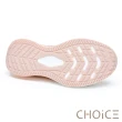 【CHOiCE】飛織布燙鑽綁帶輕量休閒鞋(粉紅)