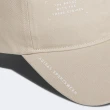 【adidas 愛迪達】棒球帽 Must Have Cap 卡其 白 膠印 可調式帽圍 老帽 帽子 愛迪達(IM5231)