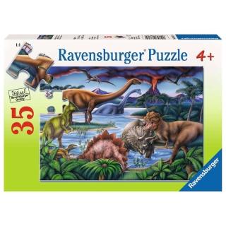 【Ravensburger】維寶拼圖 恐龍遊樂園 35片