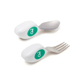 【Doddl】英國人體工學秒拾餐具 - 兒童學習餐具 兩件組 學習餐具 叉匙組(3色可選含湯匙、叉子)