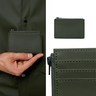 【RAINS官方直營】Zip Wallet 防水拉鍊卡夾(Green 森林綠)