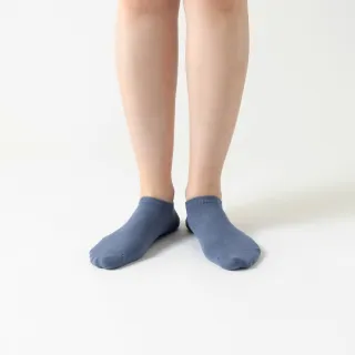 【WARX】薄款經典素色船型襪-霧藍(除臭襪/機能襪/足弓防護)
