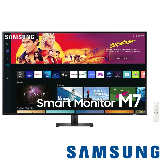 【SAMSUNG 三星】S43BM700UC M7 43型 VA 4K 60Hz  智慧聯網螢幕(HDR10/TypeC 65W充電/內建喇叭)