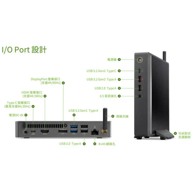 【Acer 宏碁】RB610迷你電腦(RB610/i5-1335U/8G/512G SSD/W11)
