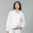 【Dickies】女款白色丹寧純棉多口袋設計寬鬆外套｜DK013062WHX