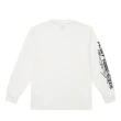 【Dickies】男款白色純棉臂袖圖案印花設計休閒長袖T恤｜DK013073WHX