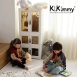 【kikimmy】折疊式兒童衣物收納櫃/一衣櫃+兩收納櫃/220L/附輪(衣櫃 收納櫃 收納架 玩具櫃)