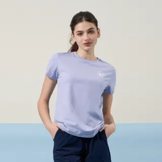 【ELLE ACTIVE】女款 圓領短袖T恤-紫色(EA24M2W1602#25)