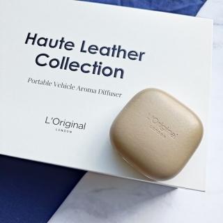 【L‘Original London 洛瑞歐】臻奢牛皮車用香氛擴香機禮盒-柔光棕(車用香氛、汽車芳香、車用擴香-平輸)