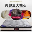 【LooCa】石墨烯+乳膠+護脊2.4mm獨立筒床墊(加大6尺-送保潔墊)