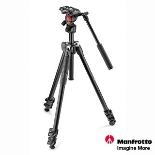 【Manfrotto 曼富圖】290系列套組 輕巧三節腳架+Befree Live油壓雲臺套組 MK290LTA3-V(公司貨)