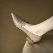【WYPEX】現貨+預購 尖頭真皮通勤低跟鞋女鞋 上班女鞋 氣質女鞋(2色)