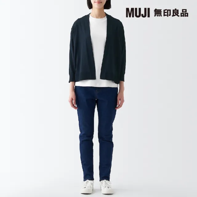 【MUJI 無印良品】女強撚短版七分袖開襟衫(共4色)