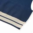 【OUWEY 歐薇】撞色圓領短版針織背心(深藍色；S-L；3241195703)