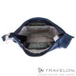 【Travelon美國防盜包】簡單經典素面風格RFID防盜防盜網側背包(TL-42757-14深藍/出國旅遊休閒輕便包款)
