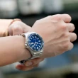 【ORIENT 東方錶】官方授權T2 200m潛水錶 鋼帶款 藍色-41.8mm(RA-AA0002L)