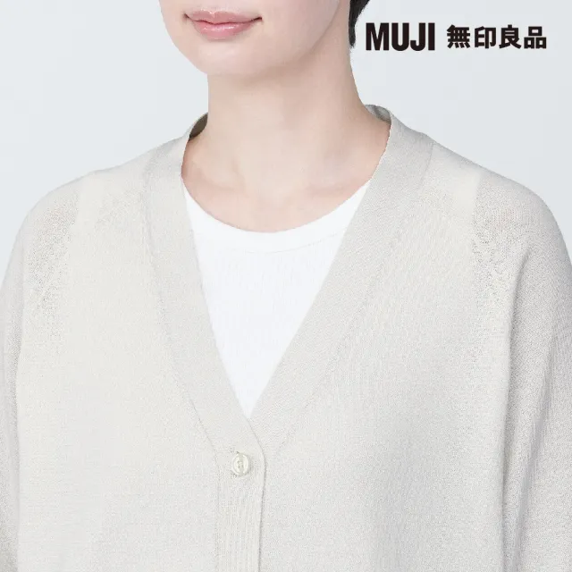 【MUJI 無印良品】女型態安定寬版開襟衫(共5色)