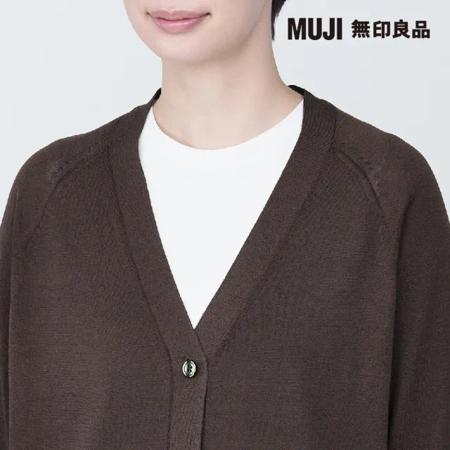 【MUJI 無印良品】女型態安定寬版開襟衫(共5色)