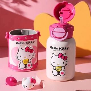 【BEDDY BEAR 杯具熊】開口笑雙飲保溫杯 600ml kitty(可愛、兒童、保溫瓶、不鏽鋼)