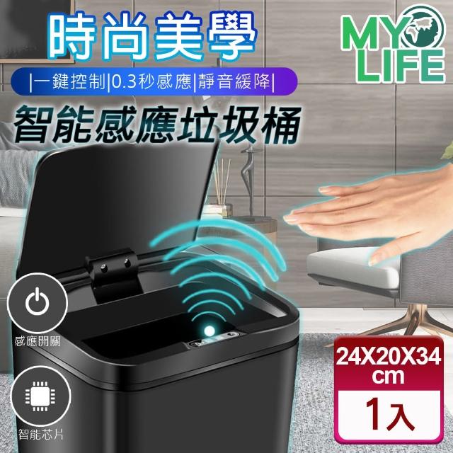 【MY LIFE 漫遊生活】現貨 時尚美學智能感應垃圾桶※(垃圾桶/售完不補)