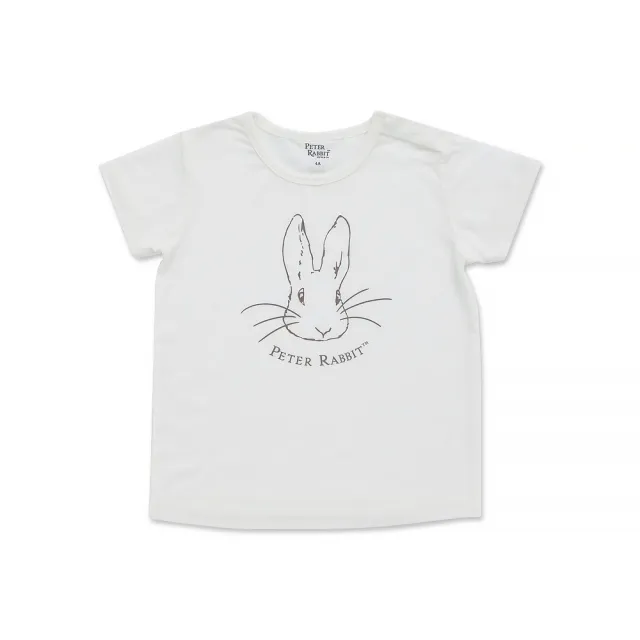 【奇哥官方旗艦】比得兔 嬰幼童裝 兔格格短袖側開衫/上衣/T恤-水晶紗(6-8歲)
