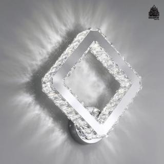 【必登堡】幾何菱形水晶壁燈 C00005(水晶壁燈/壁燈/床頭燈/過道燈/樓梯燈/輕奢/現代簡約)