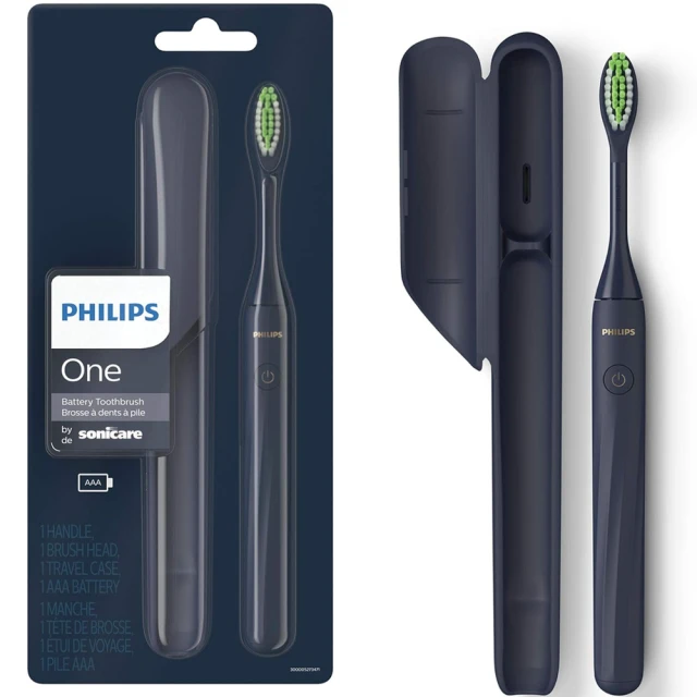 Philips 飛利浦 電池式電動牙刷 午夜藍 超輕便旅行盒