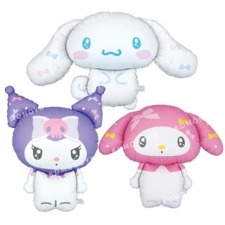 【小禮堂】Sanrio 三麗鷗 生日派對造型氣球 80cm - 蝴蝶結站立款 酷洛米 美樂蒂 大耳狗(平輸品)