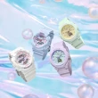 【CASIO 卡西歐】BABY-G 未來風 夢幻色彩雙顯錶款 紫 BGA-320FH-4A_42.4mm