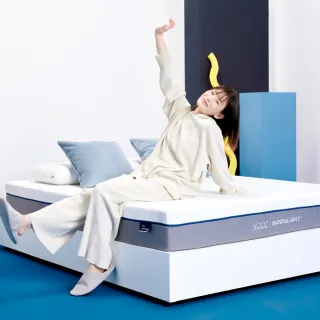 【Lunio】NoozMoonlight雙人特大6X7尺記憶床+枕(英國工藝涼爽透氣 專為台灣人所打造 低預算必收)