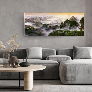 【御畫房】黃山雲海 國家一級畫師手繪油畫60×120cm(VF-33)