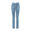 【OUWEY 歐薇】後愛心車線造型窄管牛仔褲(藍色；XS-L；3242328641)