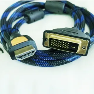 【Ainmax 艾買氏】DVI 轉HDMI 防突波 編織線(1.5米)