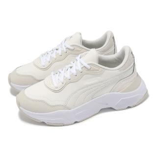 【PUMA】休閒鞋 Cassia Rose 女鞋 象牙白 白 低筒 皮革 緩衝 厚底 老爹鞋(393912-06)