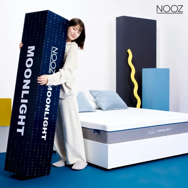 【Lunio】NoozMoonlight單人3尺記憶竹炭床墊(英國工藝涼爽透氣 專為台灣人所打造 低預算必收)