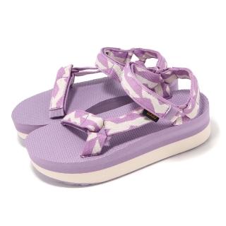 【TEVA】涼鞋 W Flatform Universal 女鞋 平衡紫 厚底 輕量 環保材質 涼拖鞋 休閒鞋(1008844BDLV)