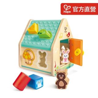 【Hape】木質動物形狀分類屋(兒童積木/家家酒/益智玩具)