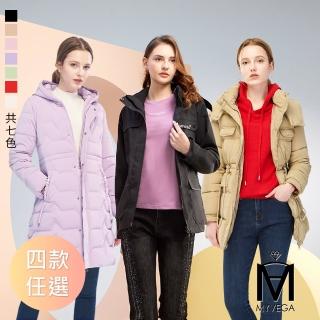 【MYVEGA 麥雪爾】MA多款保暖連帽鋪棉/三合一機能外套(連帽外套/防潑水/保暖外套/鋪棉外套)