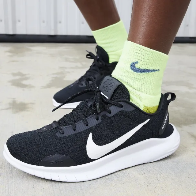 【NIKE 耐吉】慢跑鞋 Wmns Flex Experience RN 12 女鞋 男鞋 黑 白 緩震 入門款 運動鞋(DV0746-004)