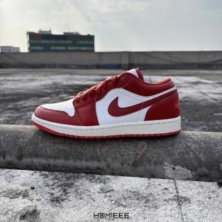 【NIKE 耐吉】Air Jordan 1 Low Dune Red 復古 白紅(FJ3459-160)