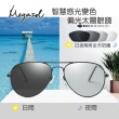 【MEGASOL】UV400帥氣偏光太陽眼鏡(感光智能變色日夜全天候適用BS3026-灰片系列)
