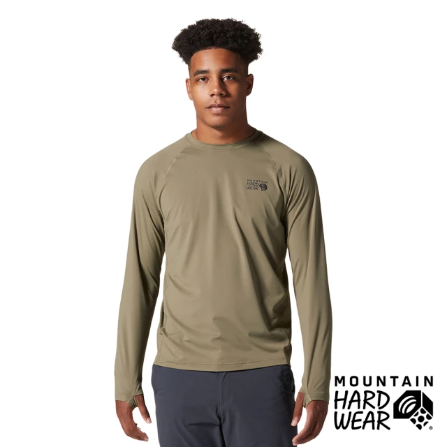 Mountain Hardwear Crater Lake Long Sleeve Crew Men 防曬長袖排汗衣 男款 深石綠 #1982421